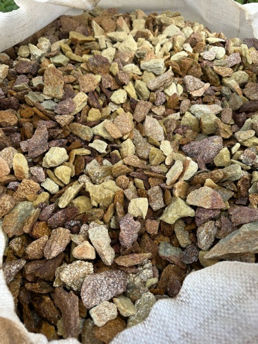 Златолит персиковый декоративная каменная крошка купить в Воронежской области