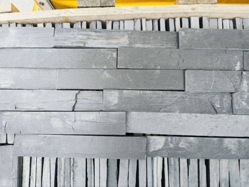 Плитка чёрная из натурального камня фасадная 30 см * 5 см, толщина 7 мм -30 мм купить в Воронежской области