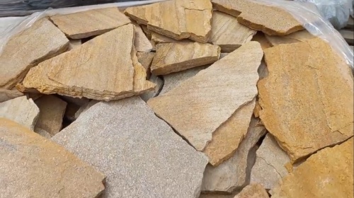 Плитняк златолит жёлтый для цоколя купить в Воронежской области