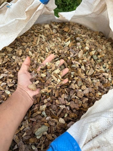 Златолит персиковый декоративная каменная крошка купить в Воронежской области