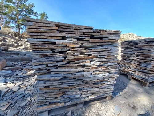 Плитняк златолит серебристый для фасада купить в Воронежской области