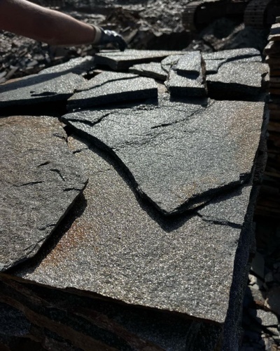 Плитняк златолит серебристый для фасада купить в Воронежской области